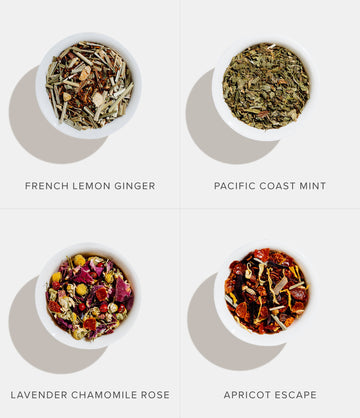 Herbal Blends Sampler included teas graphic – Art of Tea