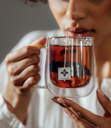 English Breakfast sachets lifestyle graphic – Art of Tea