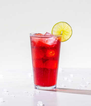 Hibiscus Cooler iced tea lifestyle graphic – Art of Tea