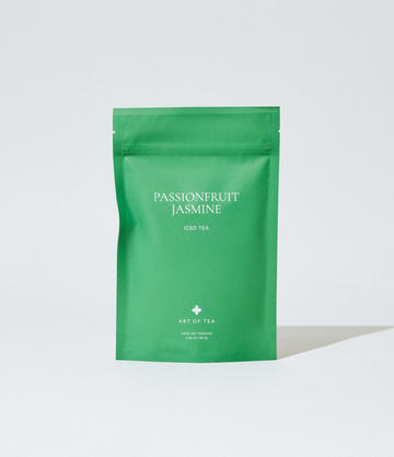 Passionfruit Jasmine 2 quart iced tea pouches packaging – Art of Tea