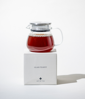 Art of Tea branded glass teapot