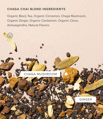 Chaga Chai loose leaf tea close-up – Art of Tea