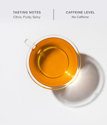 Feel Better tea brewed in a glass cup – Art of Tea