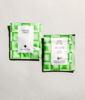 Sencha Green Tea eco pyramid teabag sachets – Art of Tea