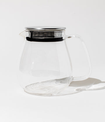 Kinto glass teapot detail view – Art of Tea