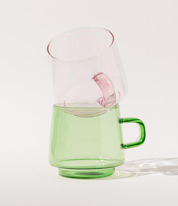 Colored Glass Tea Cup