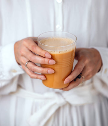 Ginger Spice Chai prepared chai latte – Art of Tea