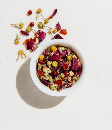 Lavender Chamomile Rose caffeine free herbal blend packaging – Art of Tea