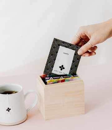 Sachet starter kit wood box rendering – Art of Tea
