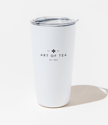 Tea Leaf tumbler detail view – Art of Tea